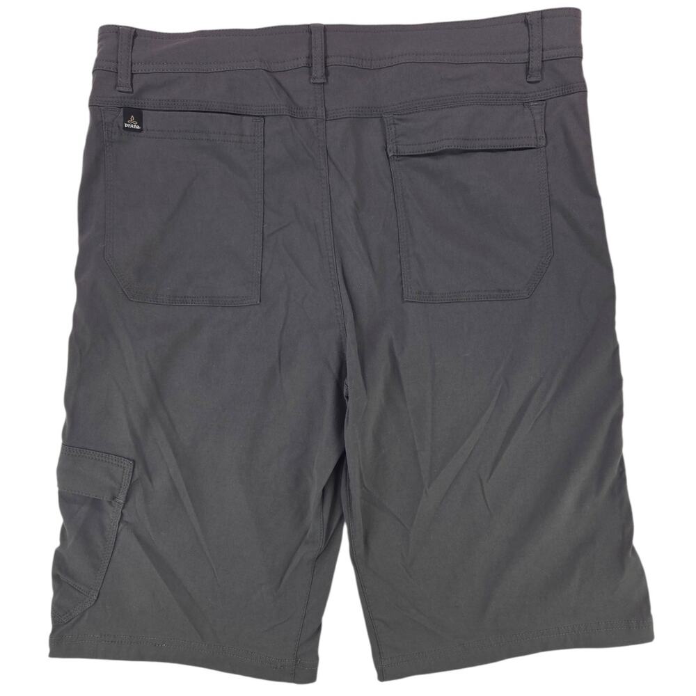 prAna | Gray Stretch Zion 12" Shorts | Size XL - Picture 3 of 4